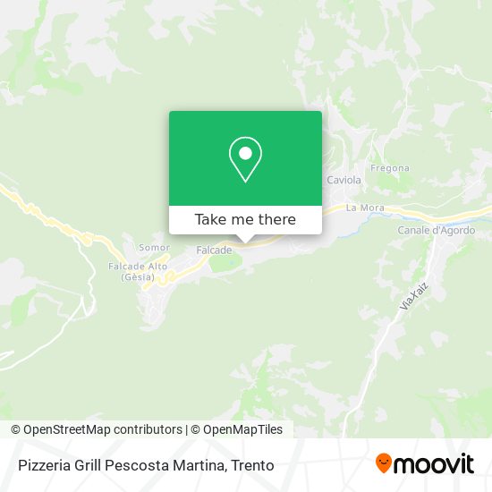 Pizzeria Grill Pescosta Martina map
