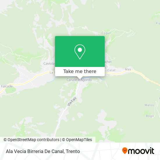 Ala Vecia Birreria De Canal map