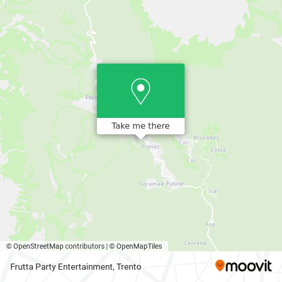 Frutta Party Entertainment map