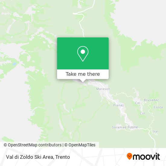 Val di Zoldo Ski Area map