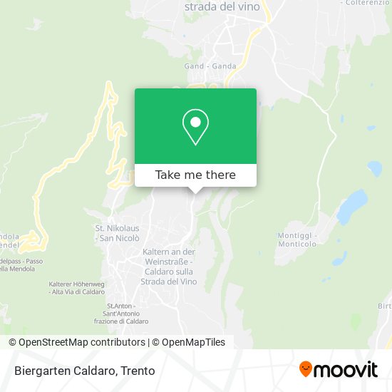 Biergarten Caldaro map