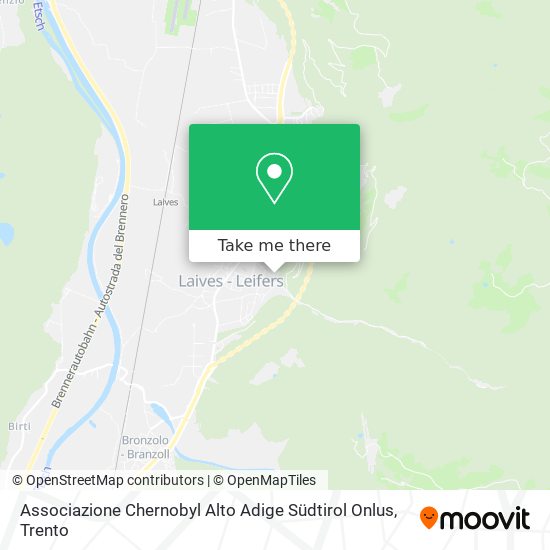 Associazione Chernobyl Alto Adige Südtirol Onlus map