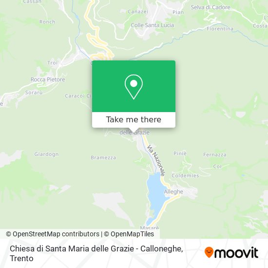 Chiesa di Santa Maria delle Grazie - Calloneghe map