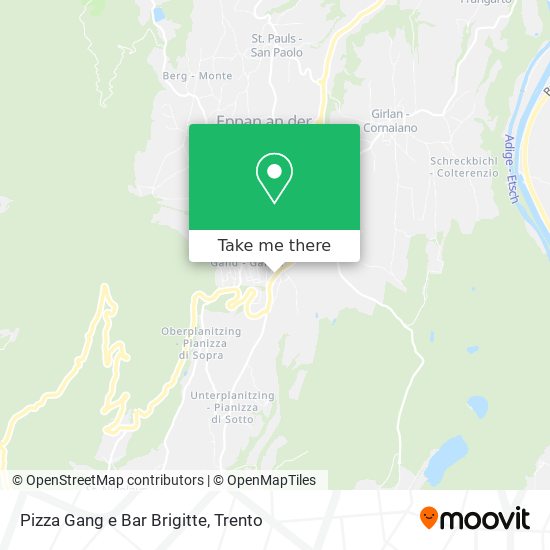 Pizza Gang e Bar Brigitte map