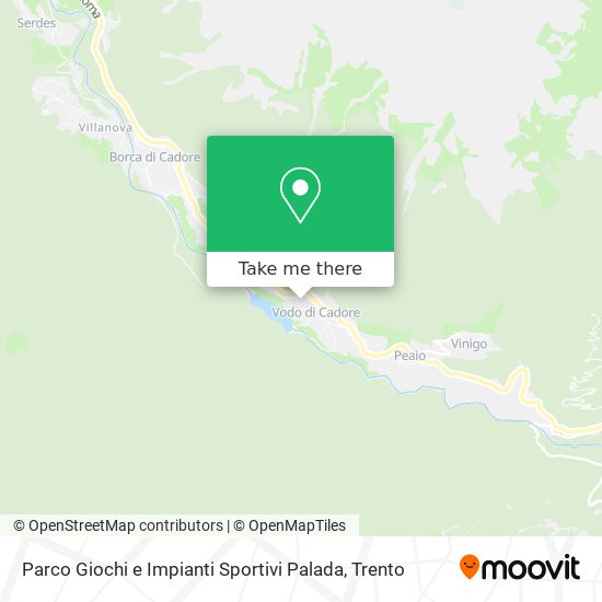 Parco Giochi e Impianti Sportivi Palada map