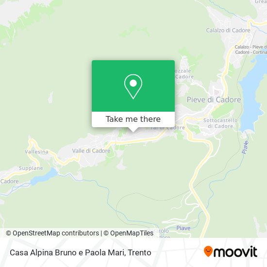 Casa Alpina Bruno e Paola Mari map