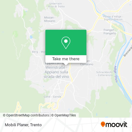 Mobili Planer map