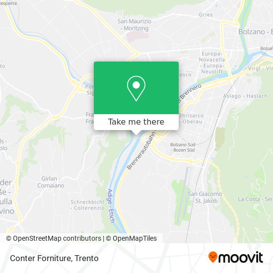 Conter Forniture map