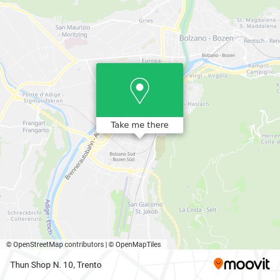 Thun Shop N. 10 map