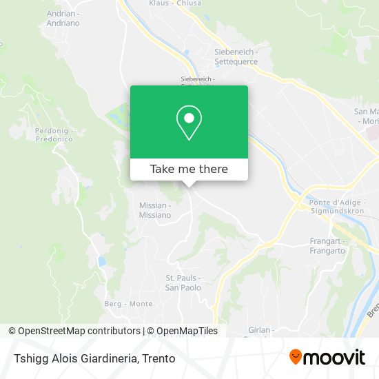 Tshigg Alois Giardineria map