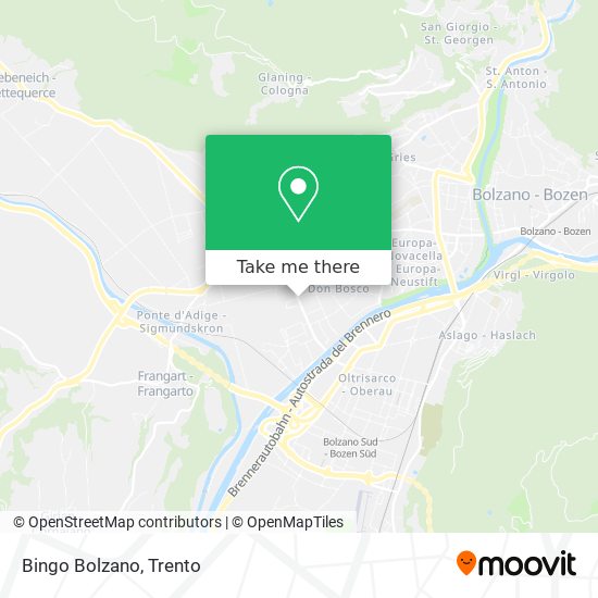 Bingo Bolzano map