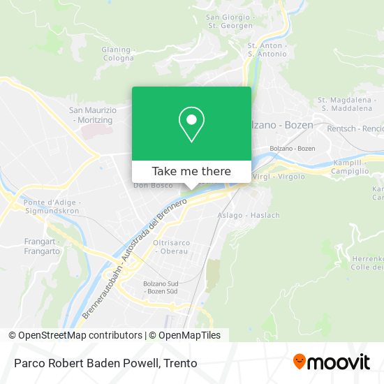 Parco Robert Baden Powell map