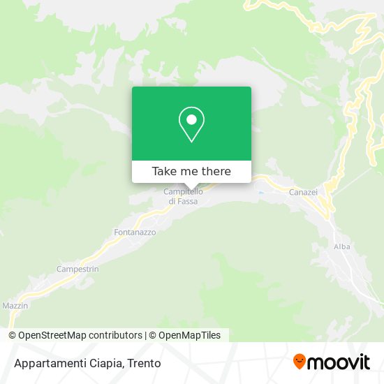Appartamenti Ciapia map