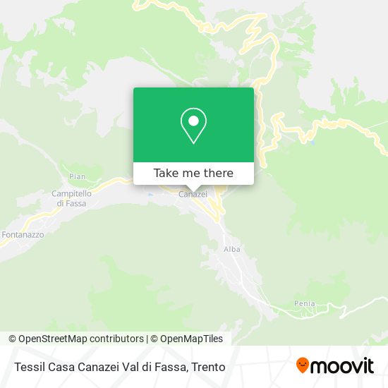 Tessil Casa Canazei Val di Fassa map