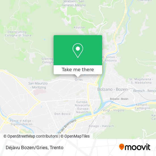 Déjàvu Bozen/Gries map