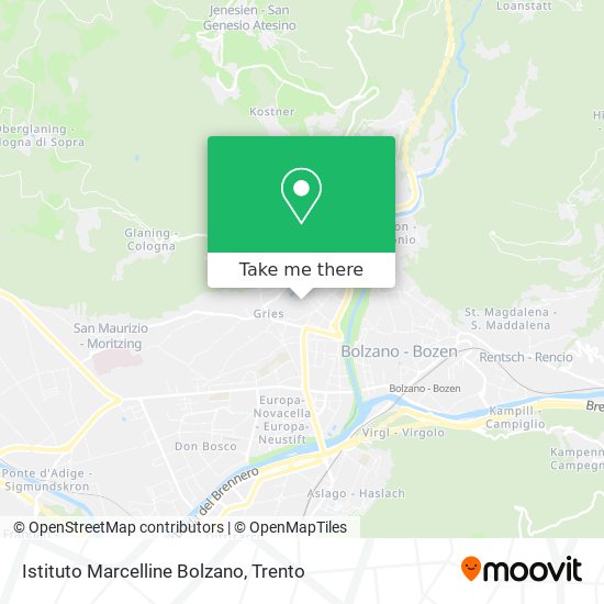Istituto Marcelline Bolzano map