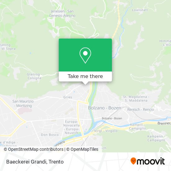 Baeckerei Grandi map