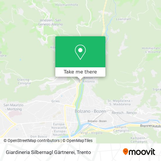 Giardineria Silbernagl Gärtnerei map