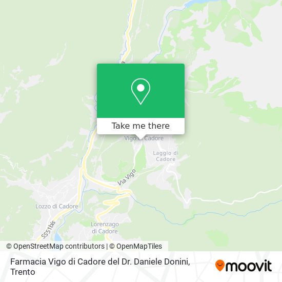 Farmacia Vigo di Cadore del Dr. Daniele Donini map