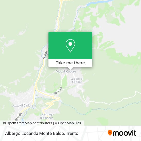 Albergo Locanda Monte Baldo map