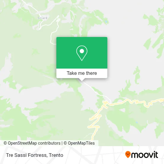Tre Sassi Fortress map