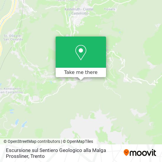 Escursione sul Sentiero Geologico alla Malga Prossliner map