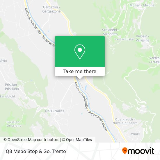 Q8 Mebo Stop & Go map