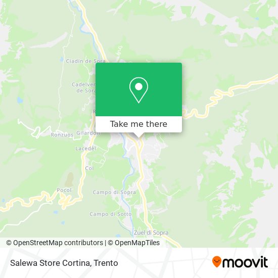 Salewa Store Cortina map