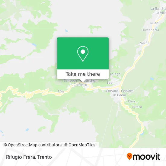 Frara Mountain Hut map