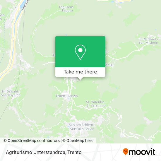 Agriturismo Unterstandroa map
