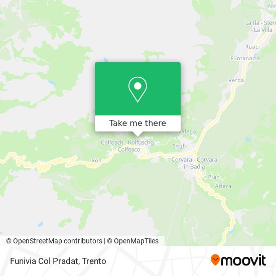 Funivia Col Pradat map