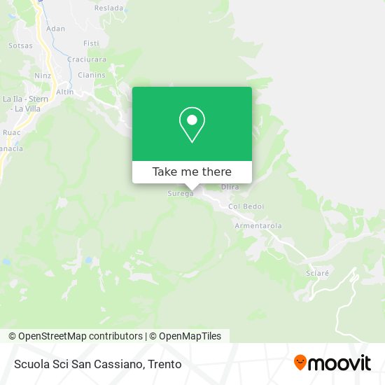 Scuola Sci San Cassiano map