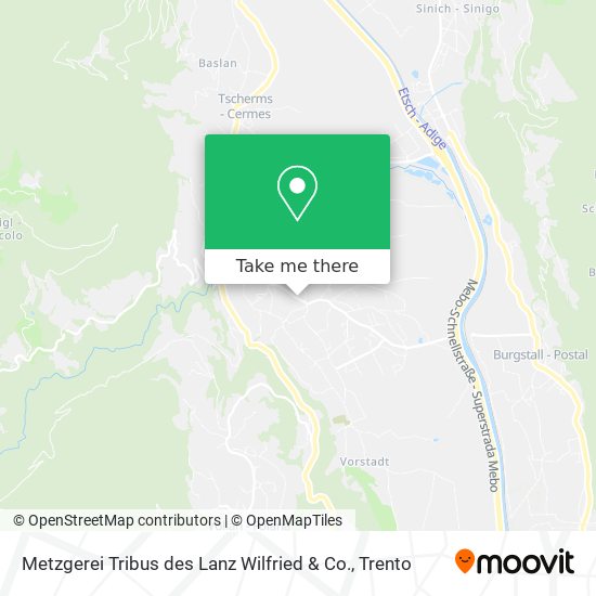 Metzgerei Tribus des Lanz Wilfried & Co. map