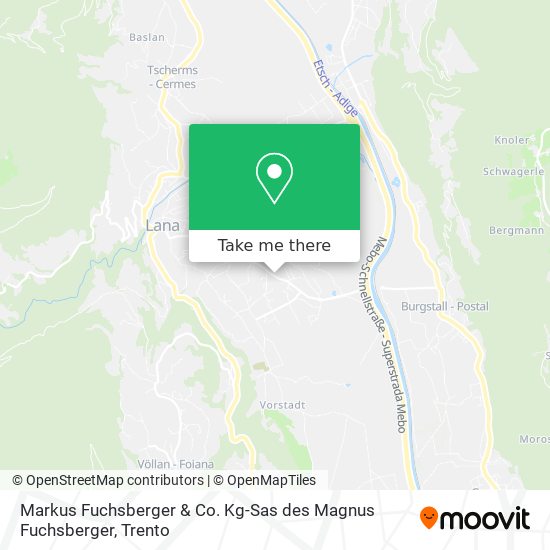 Markus Fuchsberger & Co. Kg-Sas des Magnus Fuchsberger map