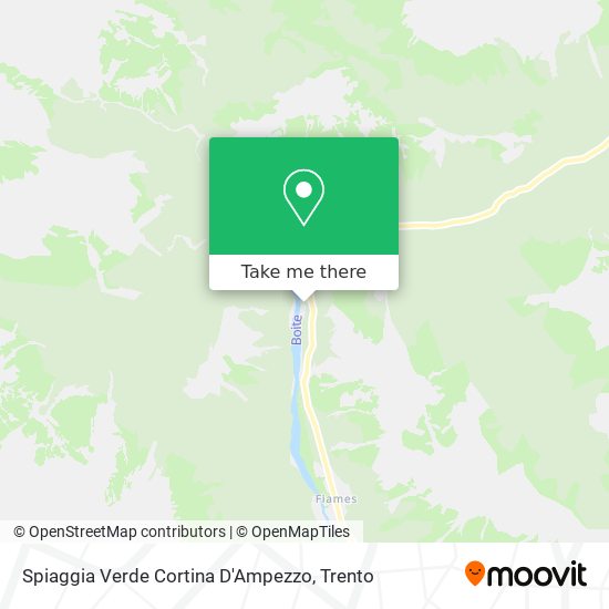 Spiaggia Verde Cortina D'Ampezzo map