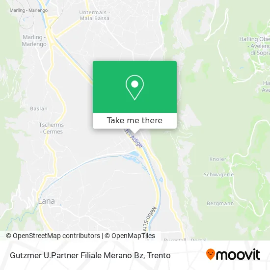 Gutzmer U.Partner Merano Branch map
