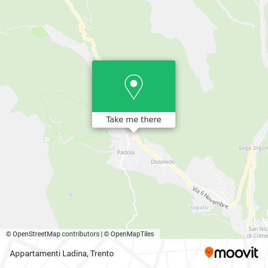 Appartamenti Ladina map