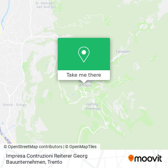 Impresa Contruzioni Reiterer Georg Bauunternehmen map