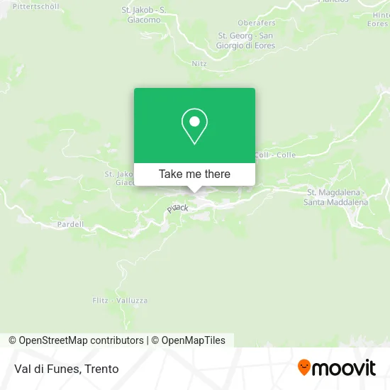 Val di Funes map