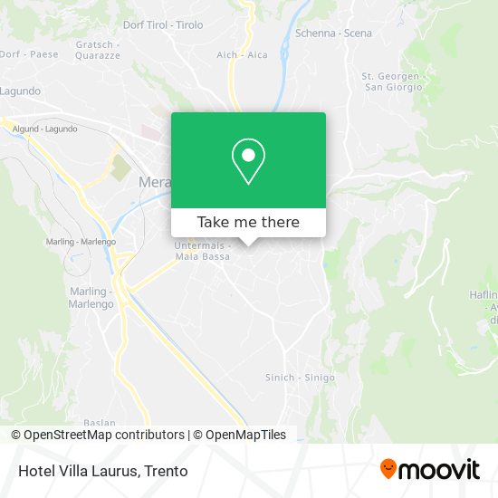 Hotel Villa Laurus map