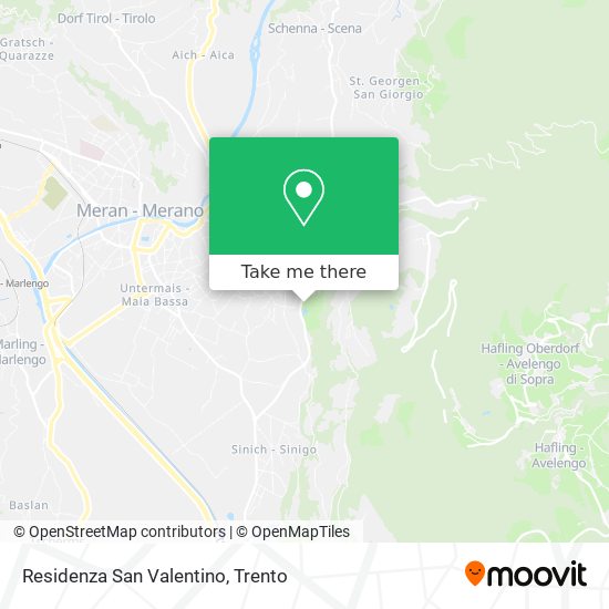 Residenza San Valentino map