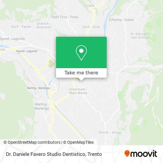 Dr. Daniele Favero Studio Dentistico map