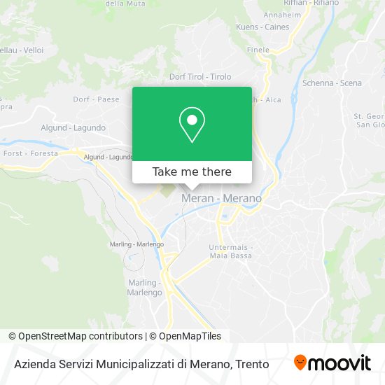 Azienda Servizi Municipalizzati di Merano map