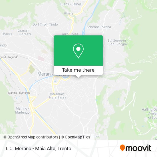 I. C. Merano - Maia Alta map