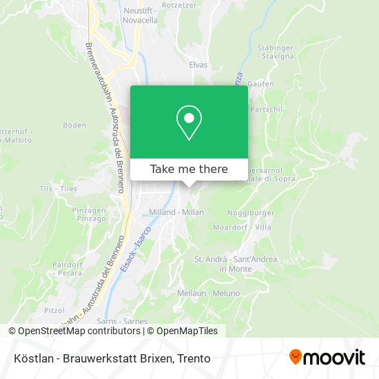 Köstlan - Brauwerkstatt Brixen map