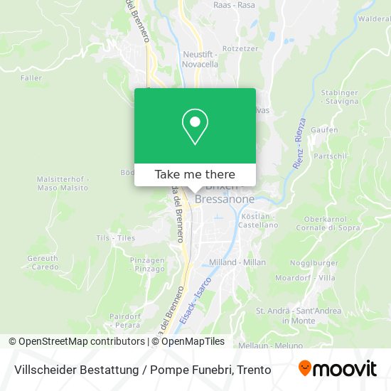 Villscheider Bestattung / Pompe Funebri map