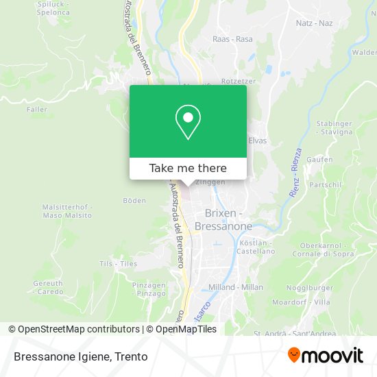 Bressanone Igiene map