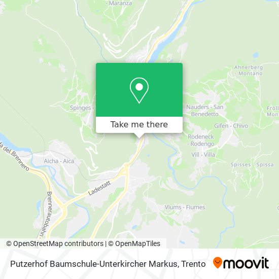 Putzerhof Baumschule-Unterkircher Markus map