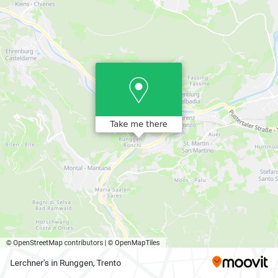 Lerchner's in Runggen map