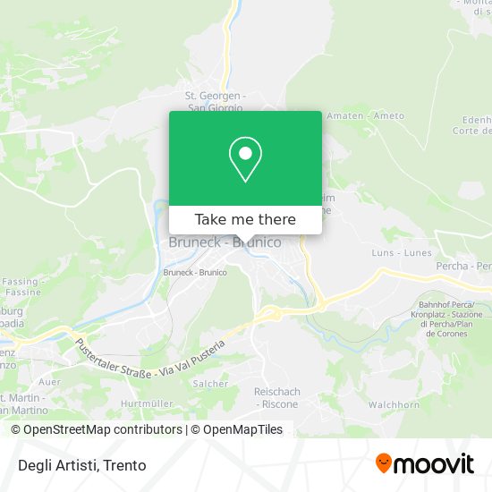 Degli Artisti map